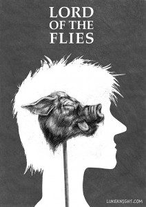 The Lord of the Flies book cover design - The Beast Inside